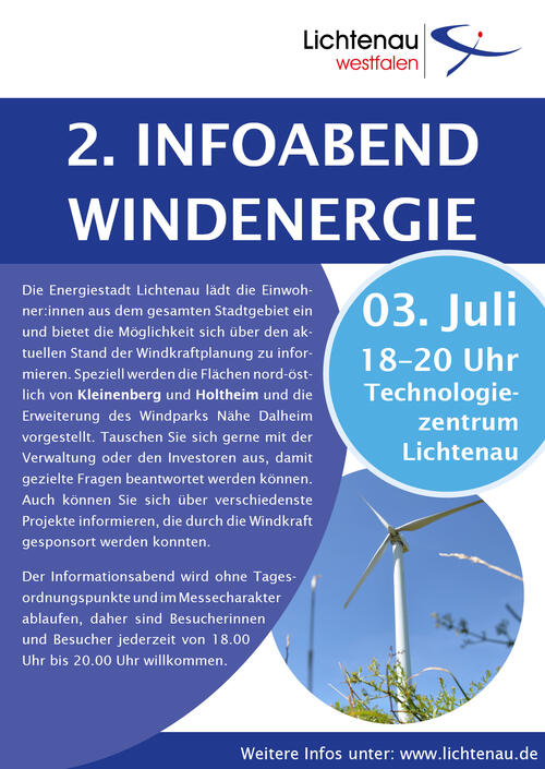 Flyer 2. Infoabend Windenergie