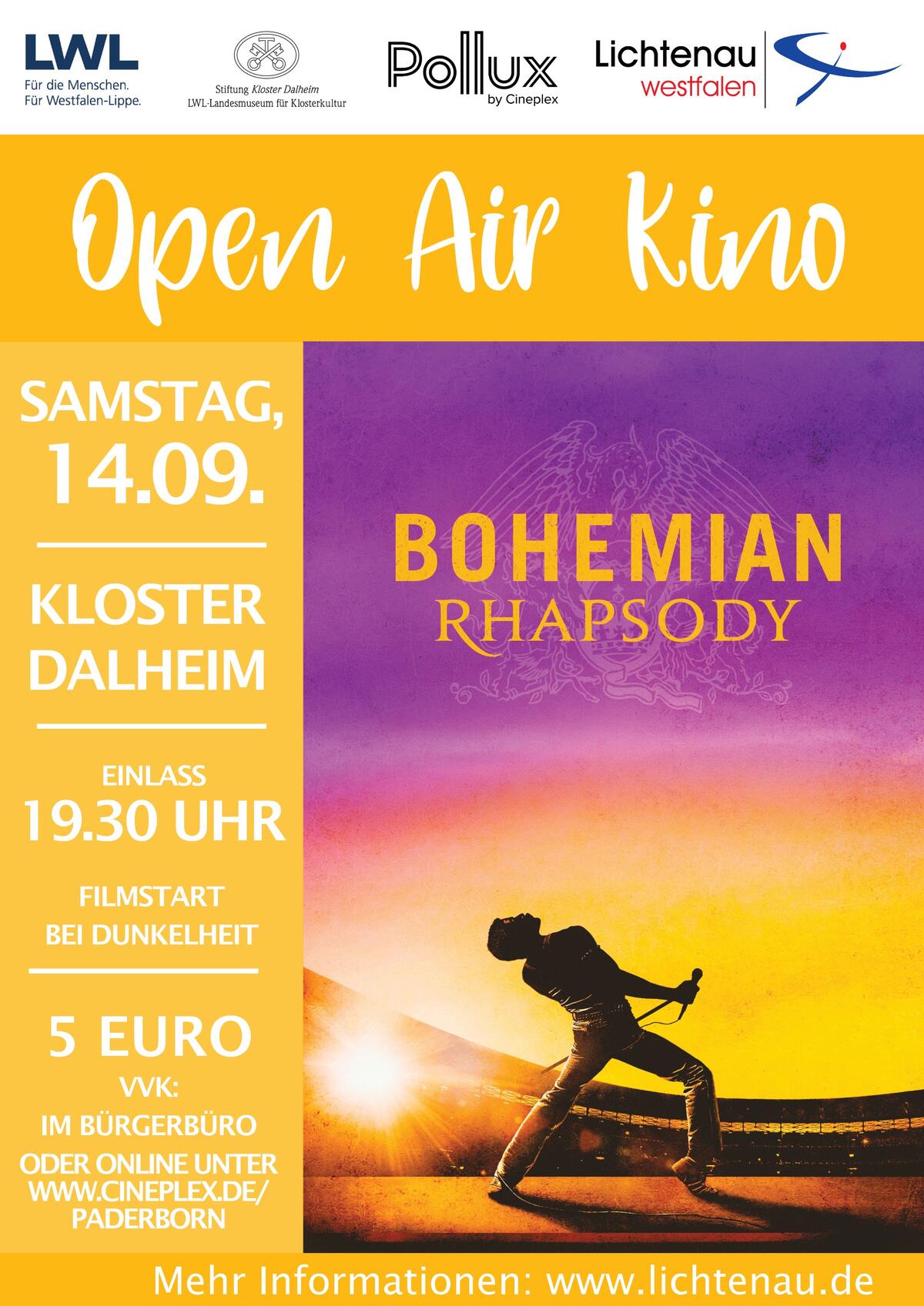 Plakat Open Air Kino Dalheim 2024