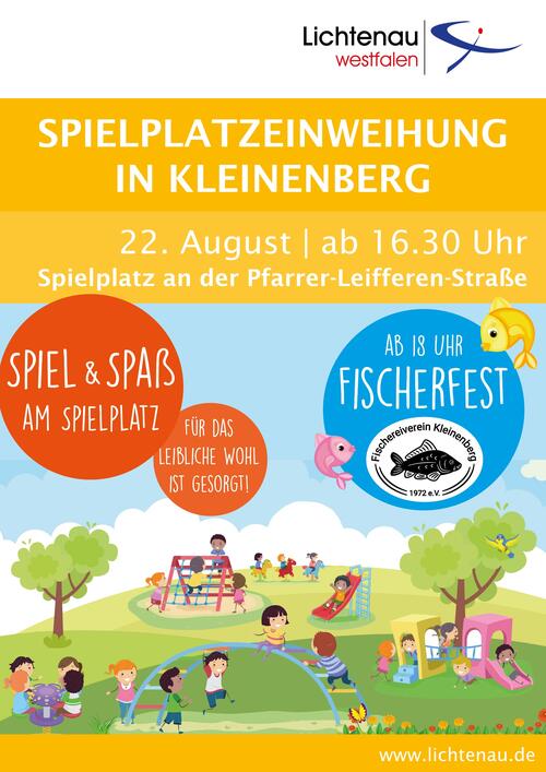 Plakat zur Einweihung des Mehrgenerationenparks in Kleinenberg Plakat zur Einweihung des Mehrgenerationenparks in Kleinenberg