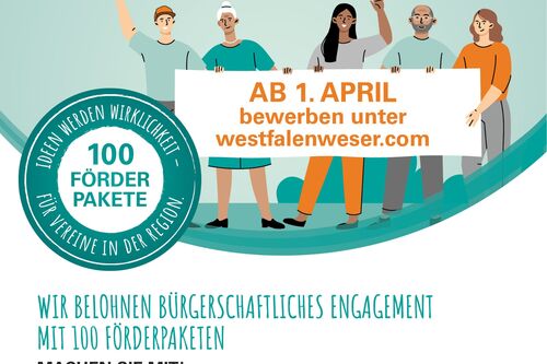 100 Förderpakete 2024 Westfalen Weser