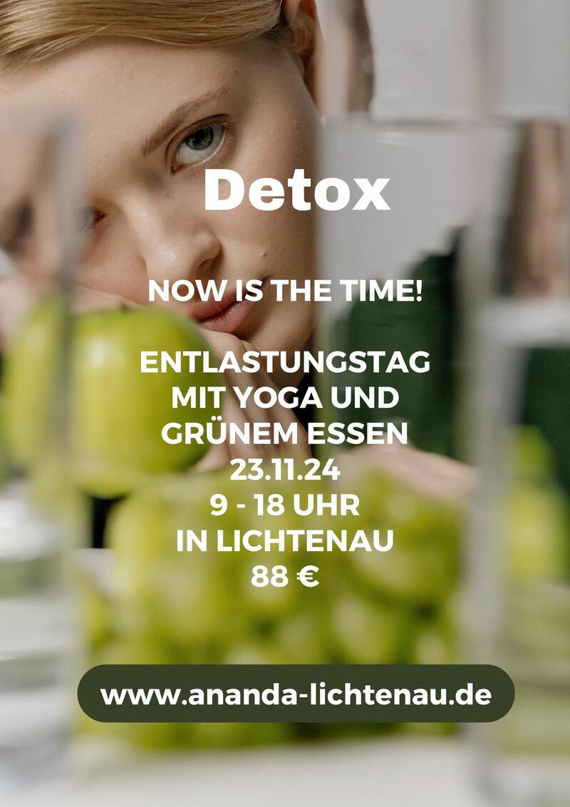 Detox Entlastungstag mit basischem Essen und Yoga